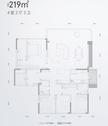 招商时代庭园（招商时代公园3期）4室2厅3卫219.00平户型