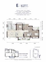 凯德卓锦万黛小区 4室2厅1卫 136.00平米