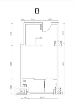 嘉祥瑞庭南城45.54平户型