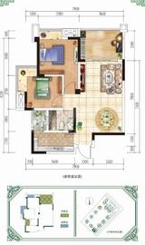 绿林书院 3室2厅1卫 74.75平米
