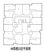 22层写字楼总平图