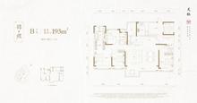 建发央玺1期4室2厅3卫193.00平户型