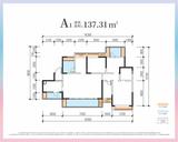 融创春风十里1期 4室2厅2卫 137.00平米