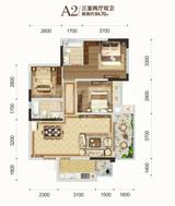 远达凤栖大院 3室2厅2卫 84.70平米