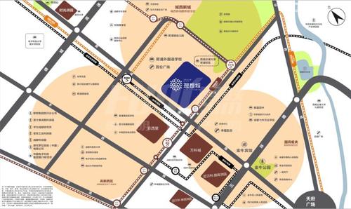 万科未来城1期区位图