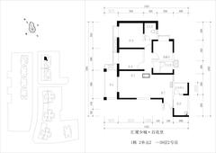 汇厦少城1期百花里3室2厅2卫107.94平户型