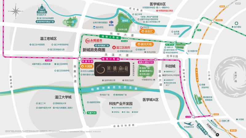 凤栖南庭区位图