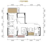 中筑西府兰庭 3室2厅1卫 86.00平米