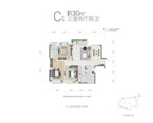 开元观澜东著小区1期3室2厅2卫130.00平户型