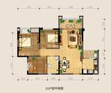 银海中心 3室2厅1卫 87.40平米